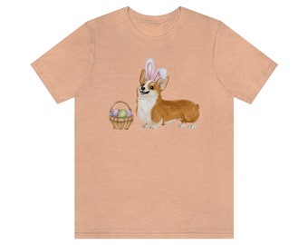 Easter Corgi, Corgi T-shirt, Corgi Easter Basket, Corgi Tshirt, Corgi Mama Shirt, Corgi Mom Tshirt, Gift for Corgi Owner, Easter Shirt Women