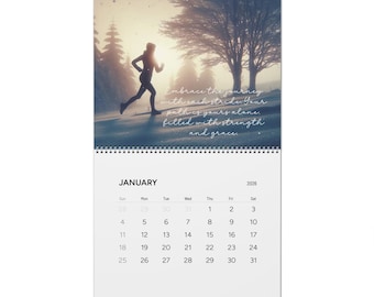 2026 Running Calendar with Inspirational Quotes