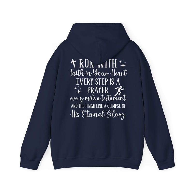 Christian Running Hoodie, Gift for Runner, Marathon Running Hoodie, Half Marathon Running Hoodie, Running Mama, Running Gift, Runner Shirt image 9