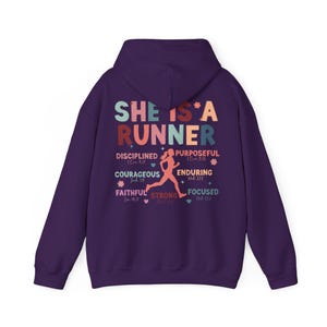 Christian Running Hoodie, Gift for Runner, Marathon Running Hoodie, Half Marathon Running Hoodie, Running Mama, Running Gift, Runner Shirt image 10