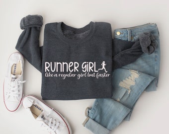 Running Sweatshirt for Runner Gift for Running Partner Sweater for Runner Marathon Gift for Runner 5k Sweatshirt for 10k Shirt for Running