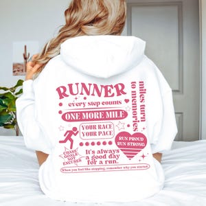 Gift for Runner, Running Hoodie, Run Sweatshirt, Marathon Sweatshirt, Half Marathon Hoodie, Running Gift, New Runner Gift, Run Hoodie,  10k