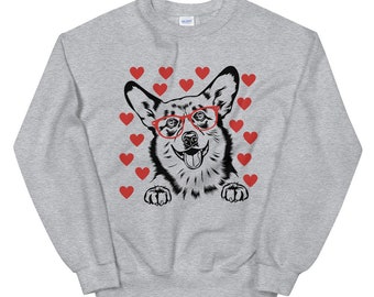 Corgi Love Shirt, Cute Corgi Sweatshirt, Corgi Mama Gift, Gift for Corgi Owner, Corgi Sweatshirt, Funny Corgi Tee, Christmas Gift, Corgis