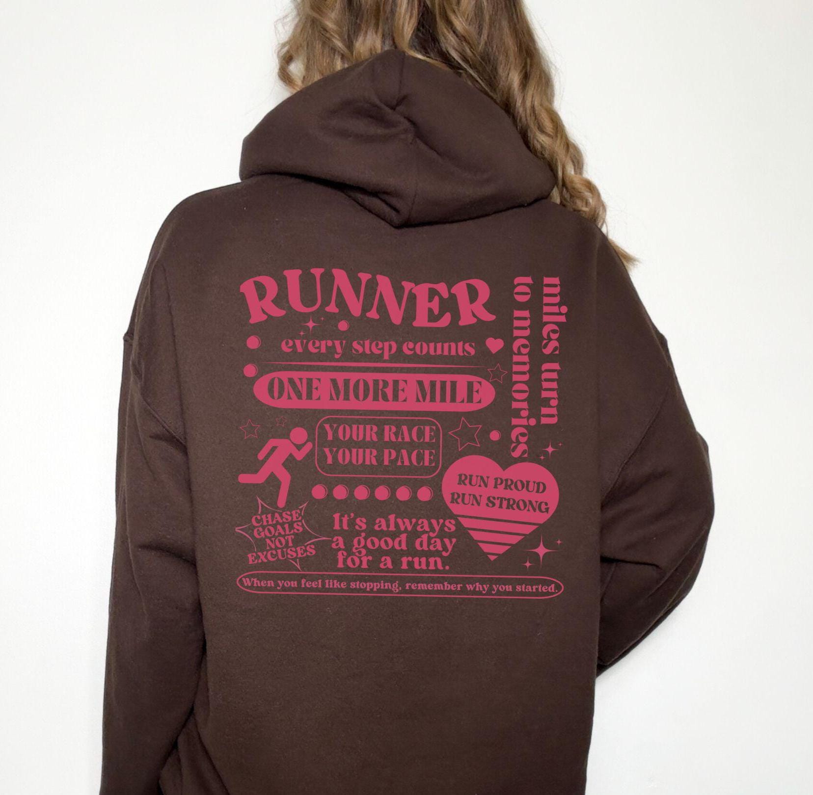 Gift for Runner, Running Hoodie, Run Sweatshirt, Marathon Sweatshirt ...