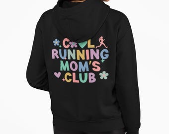 Running Zip Front Hoodie, Moms Run Sweatshirt, Marathon Runner Giftful, Unisex Sweatshirt, Running Crew Neck, 5k Sweatshirt, Running Mama
