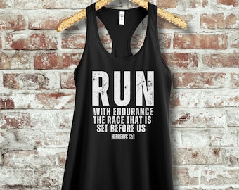 Jesus and Running Tank Women Running Shirt Marathon Running Tank Women' Running Shirt Master Running Tank Working Out Gift Jesus Runner Tank