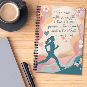 Running Notebook, Running Journal, Gift for Runner, Marathon Gift, Running Journal, Running Notebook, Marathon Gift, Ultra Runner Gift Lined