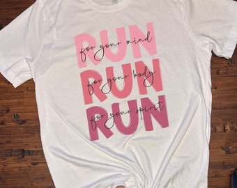 RUNNING Tshirt for Women Running Shirt for Marathon Running Tshirt for Women's Running Shirt Half Marathon Runner Shirt for Working Out Tee