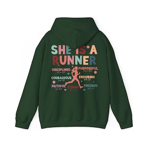 Christian Running Hoodie, Gift for Runner, Marathon Running Hoodie, Half Marathon Running Hoodie, Running Mama, Running Gift, Runner Shirt image 7