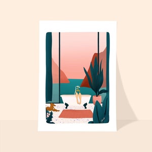 Illustrazione del manifesto di carta del Lago di Como