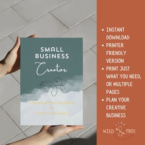 Small Business Creator Planner: Custom Workbook (PDF Download)