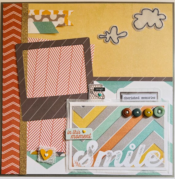 Smile 12x12 Scrapbook Page 
