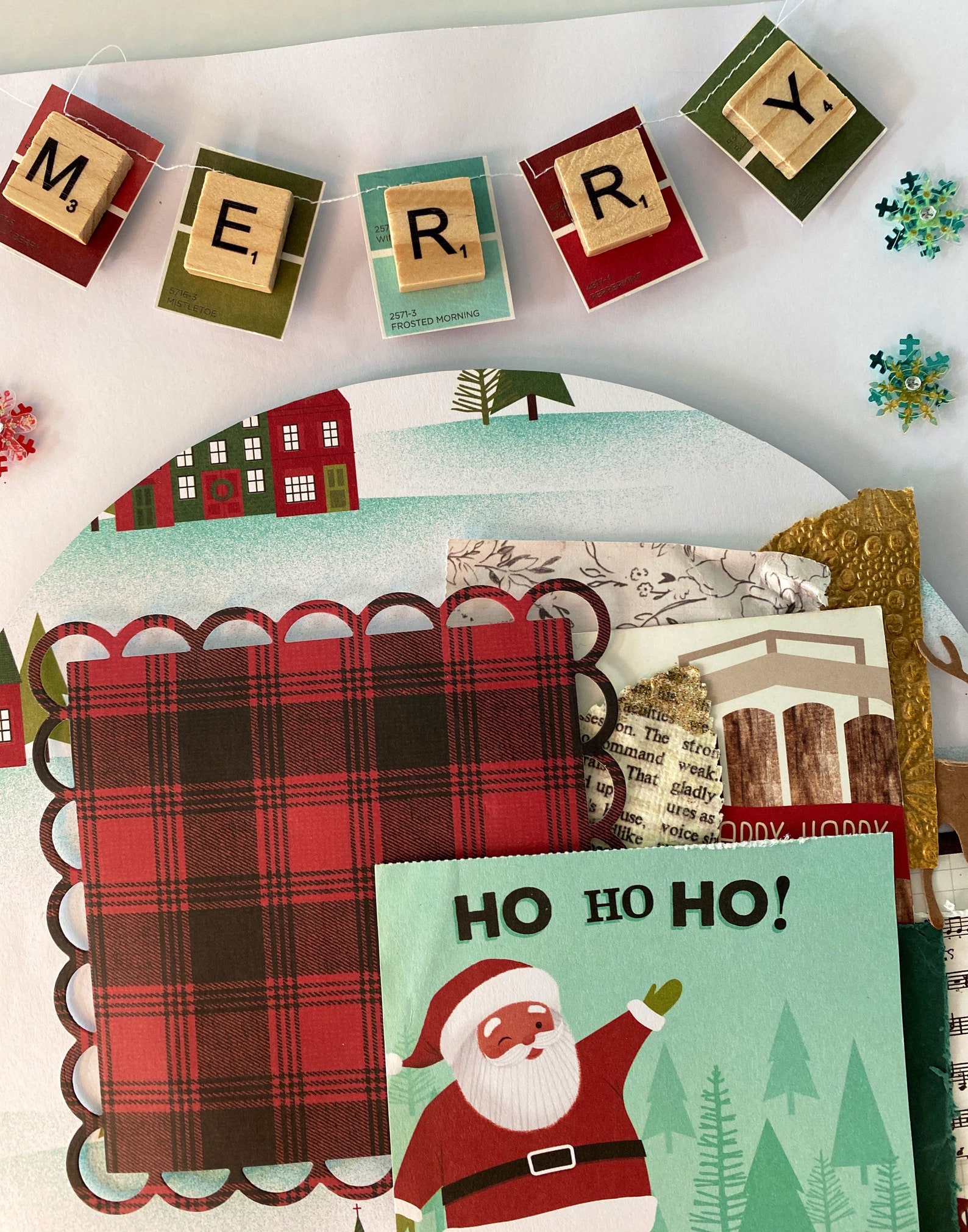 Christmas scrapbook Layout 12x12 | Etsy
