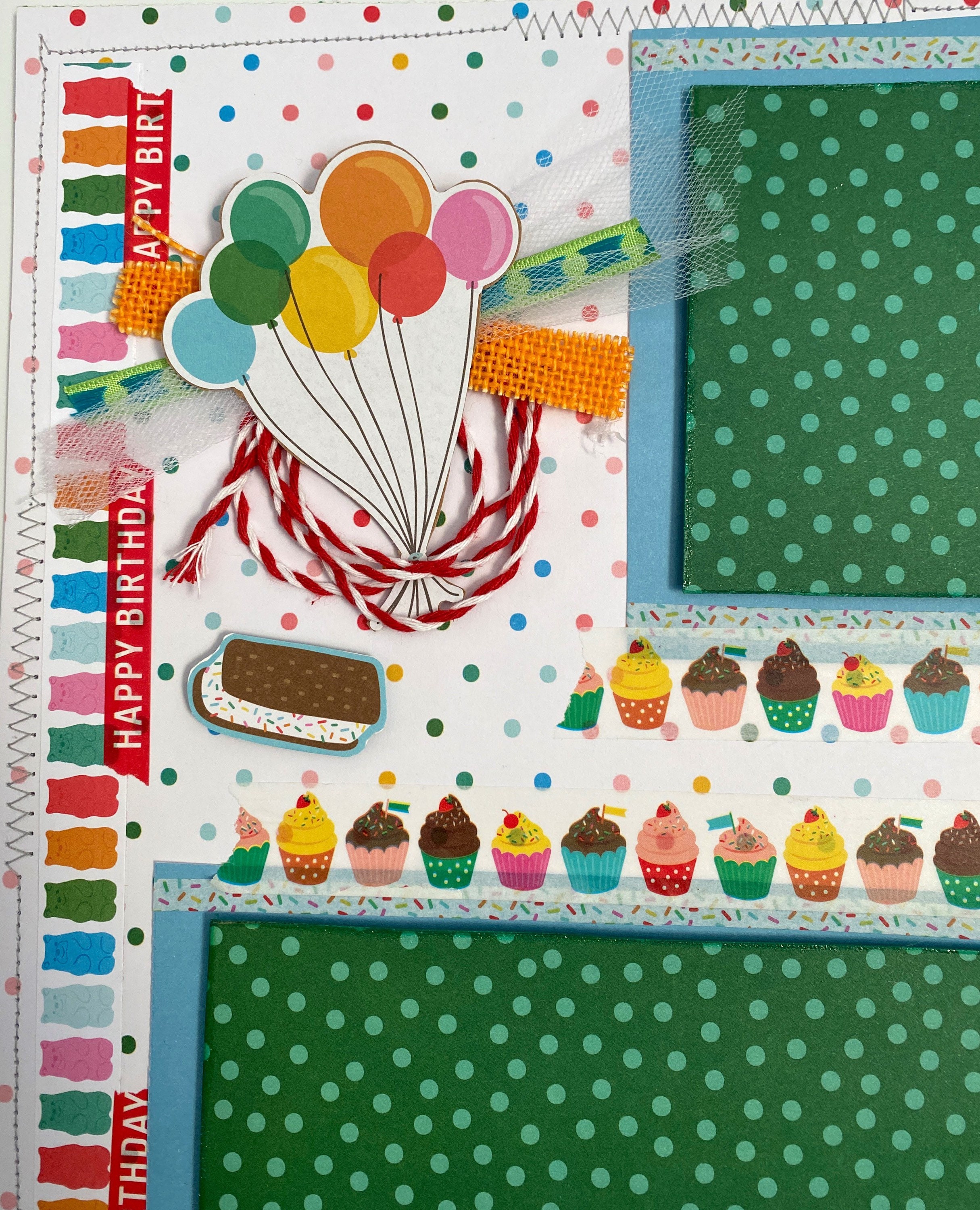 Scrapbook Layout 12x12 Happy Birthday Etsy