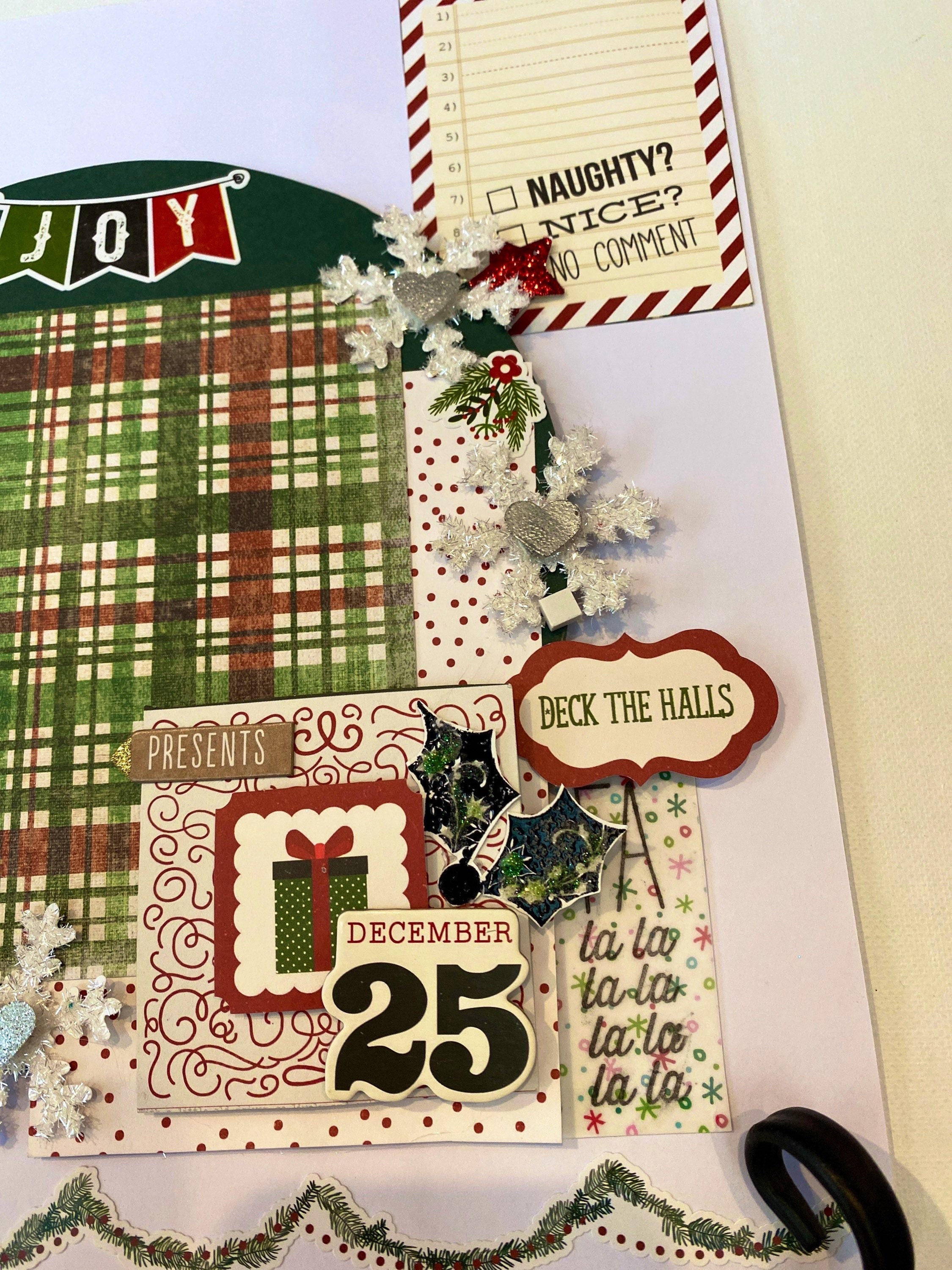 Christmas scrapbooking layout 12x12 page Etsy