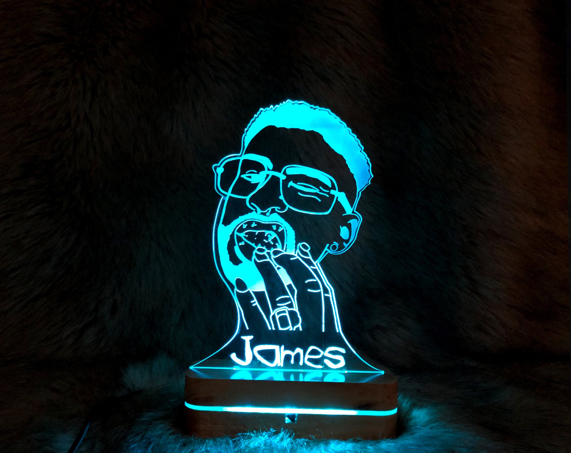 Personalized Bad Bunny night light Bad Bunny led light Etsy