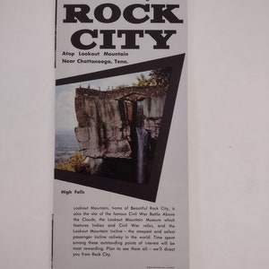 1960s Vintage Rock City Chattanooga Tennessee Brochure