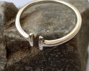 Unique Sterling Silver Ring - sterling silver knuckle ring / silver band ring