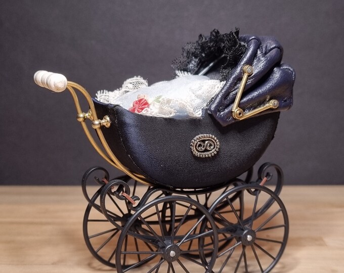 Heidi Ott Dolls House Pram With Baby Girl Etsy