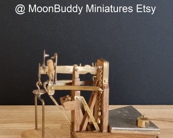 Miniatur funktionierende Bascule Balance Scale 1-12 OOAK