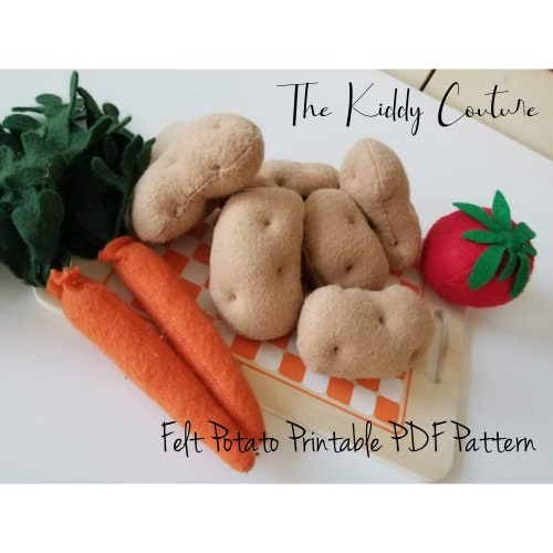 Beet PDF Felt Pattern Easy Play Food DIY Template & | Etsy