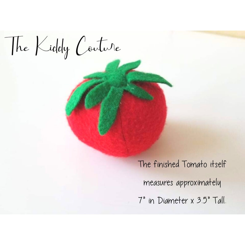 Felt Food Pattern Felt Tomato Play Food DIY Pattern Sewing Etsy
