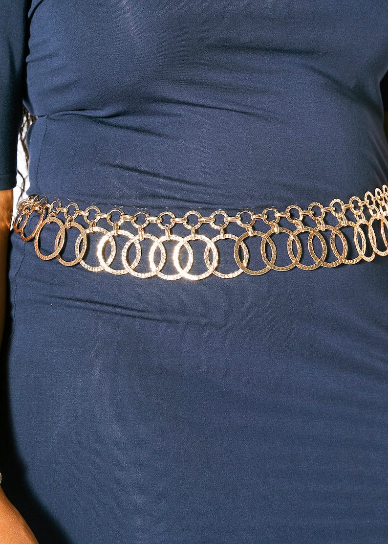 Plus Size Customized O Ring Chain Belt Etsy