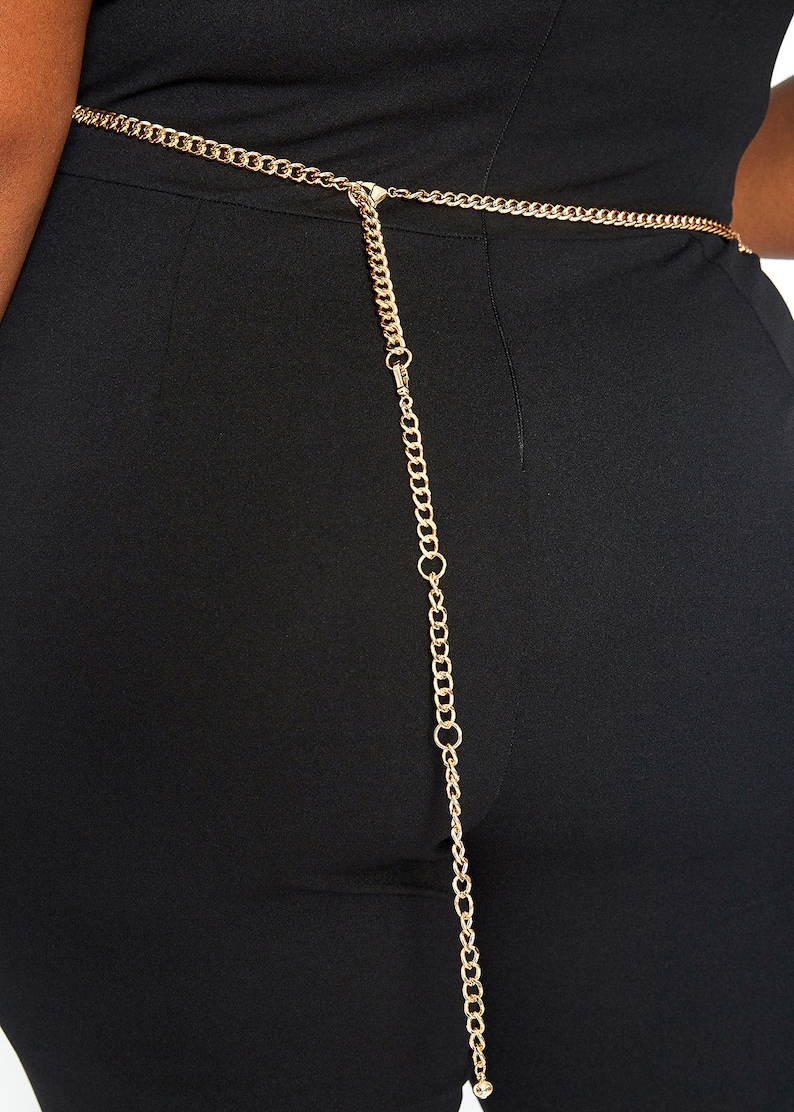 Chain Belt Layered Chain Belt Plus Size Belt Women Waist Etsy