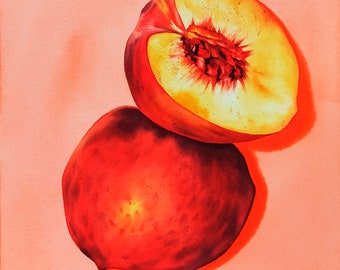Custom watercolor fruits painting, Realistic watercolor, Custom fruits and vegetables wall art, Kitchen wall decor, Kitchen fruit wall art