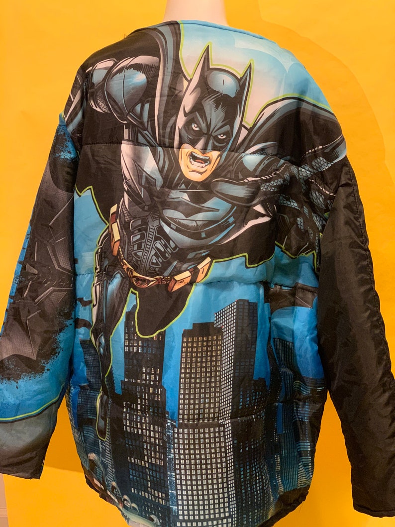 xplicit Knits Batman oversized sleeping bag coat