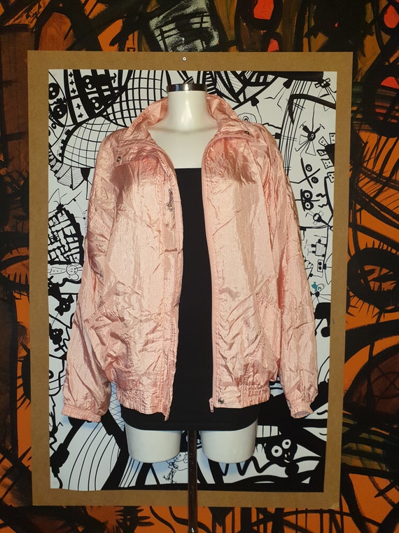 Vintage 90s Pink N Windjacke