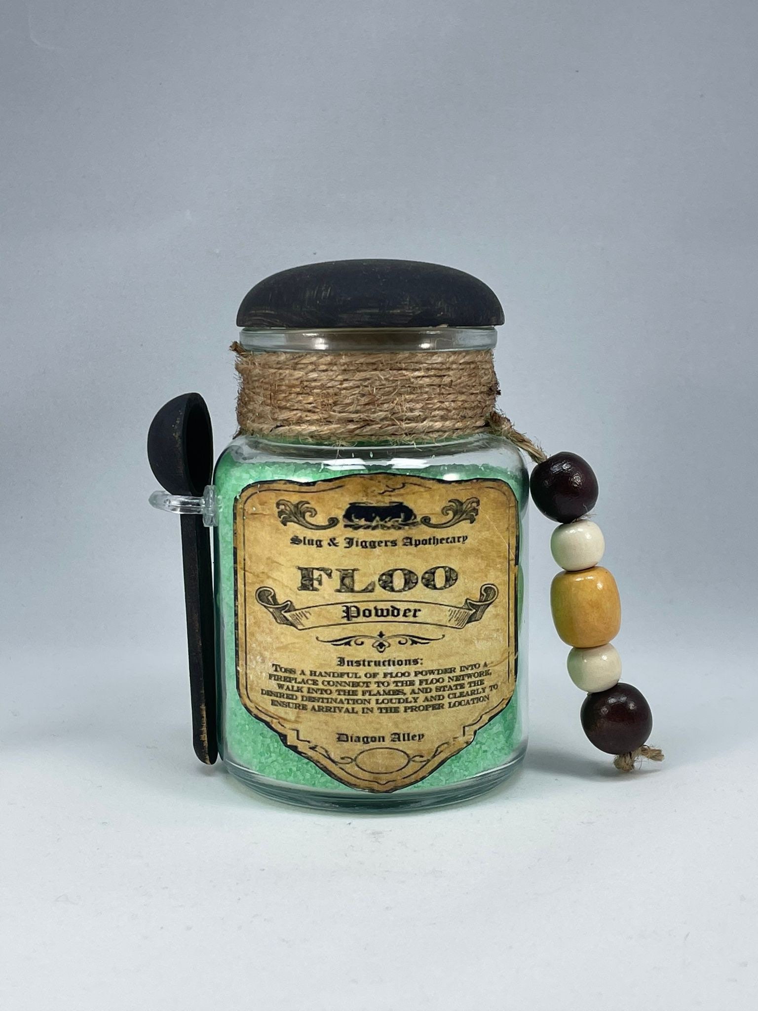 Floo Powder A Magic Powder Apothecary Jar Mantle Decoration Etsy
