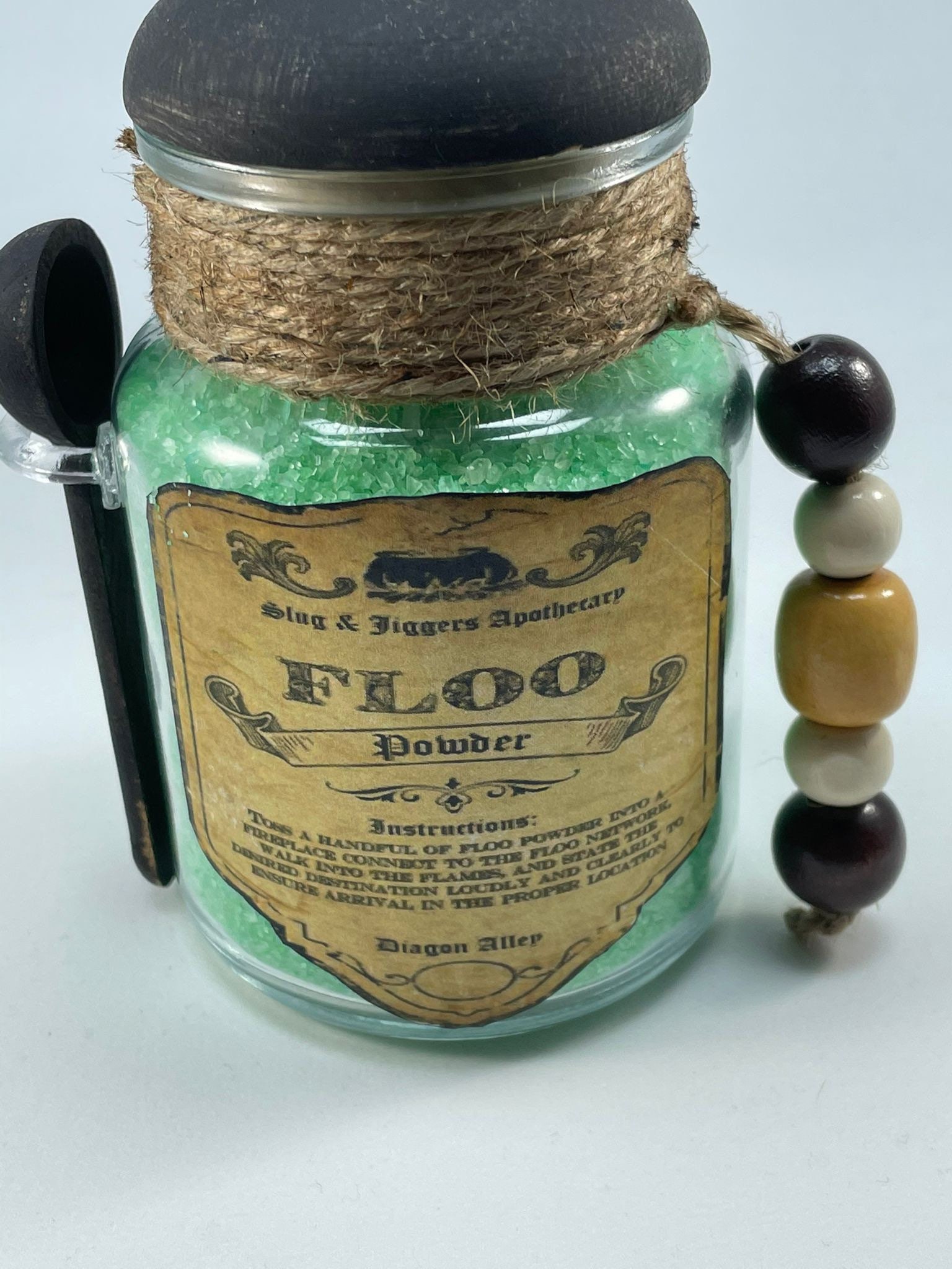 Floo Powder A Magic Powder Apothecary Jar Mantle Decoration Etsy