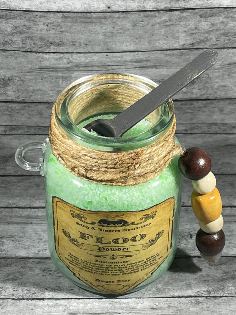 Floo Powder A Magic Powder Apothecary Jar Mantle Decoration Etsy