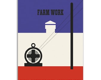 Farm Work • Rural Electrification Administration by Lester Beall (Works Progress Administration) Poster 1937