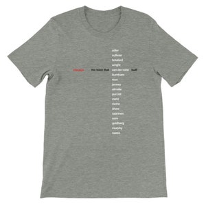 Chicago Architecture Premium Unisex Crewneck T-shirt