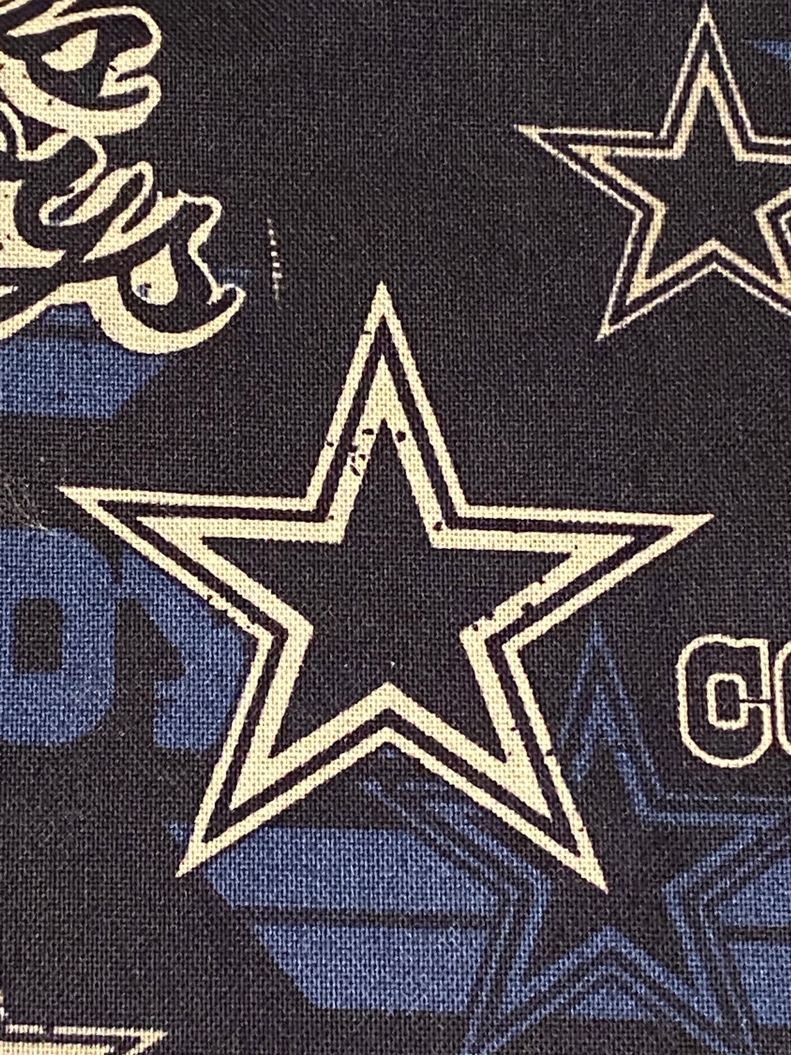 NFL Dallas Cowboys on Cotton fabric. Etsy