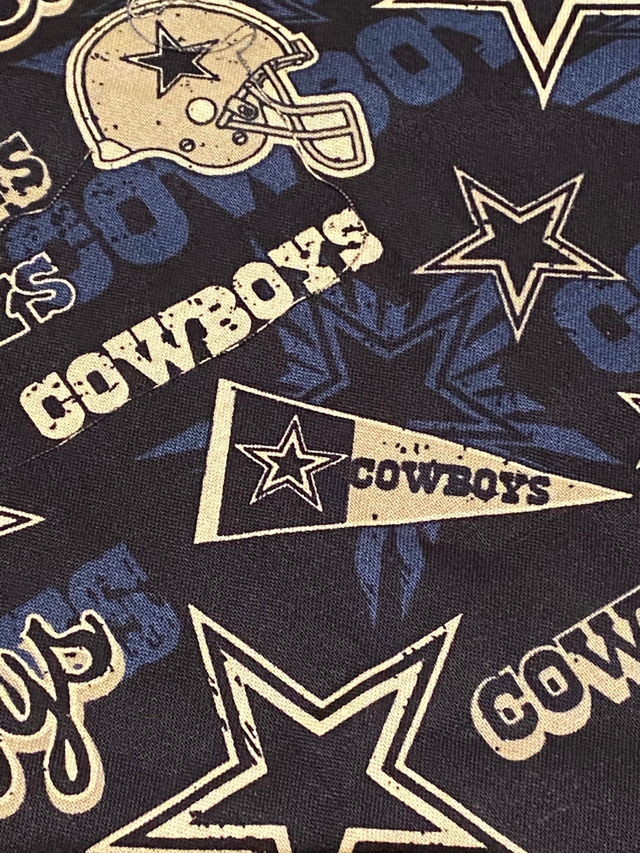 NFL Dallas Cowboys on Cotton fabric. Etsy