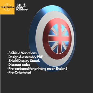 Captain Carter Schild - 3D Dateien - STL (Multiverse Of Madness)