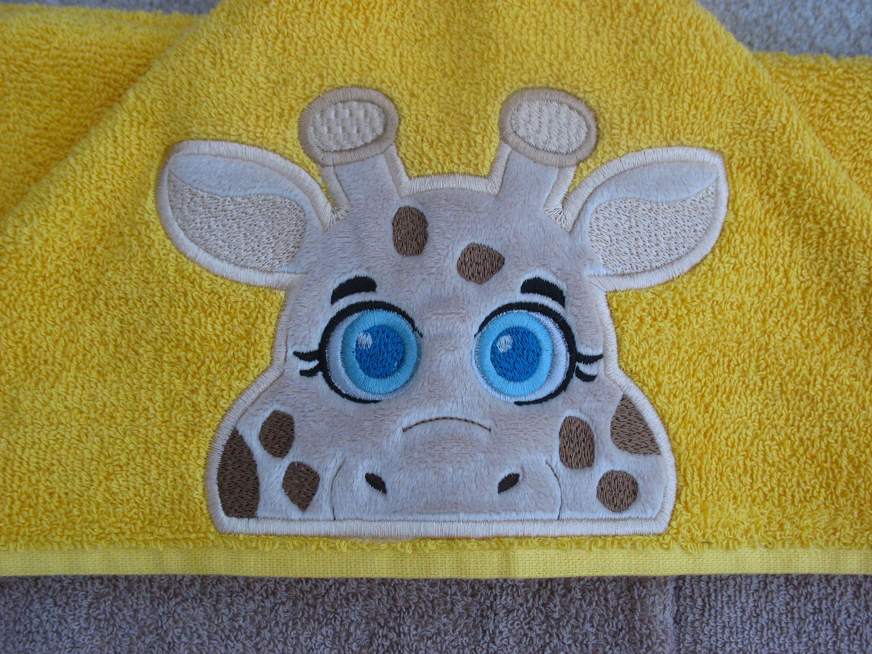 Giraffe Hooded Towel Etsy UK