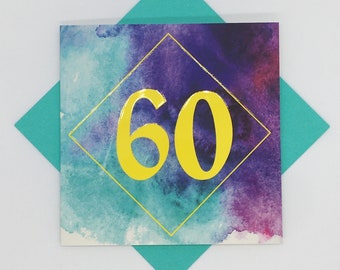 60ste verjaardagskaart
