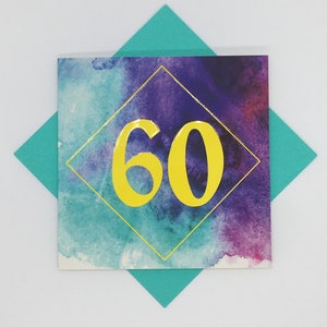 Carte du 60e anniversaire
