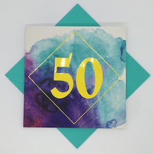 Carte du 50e anniversaire