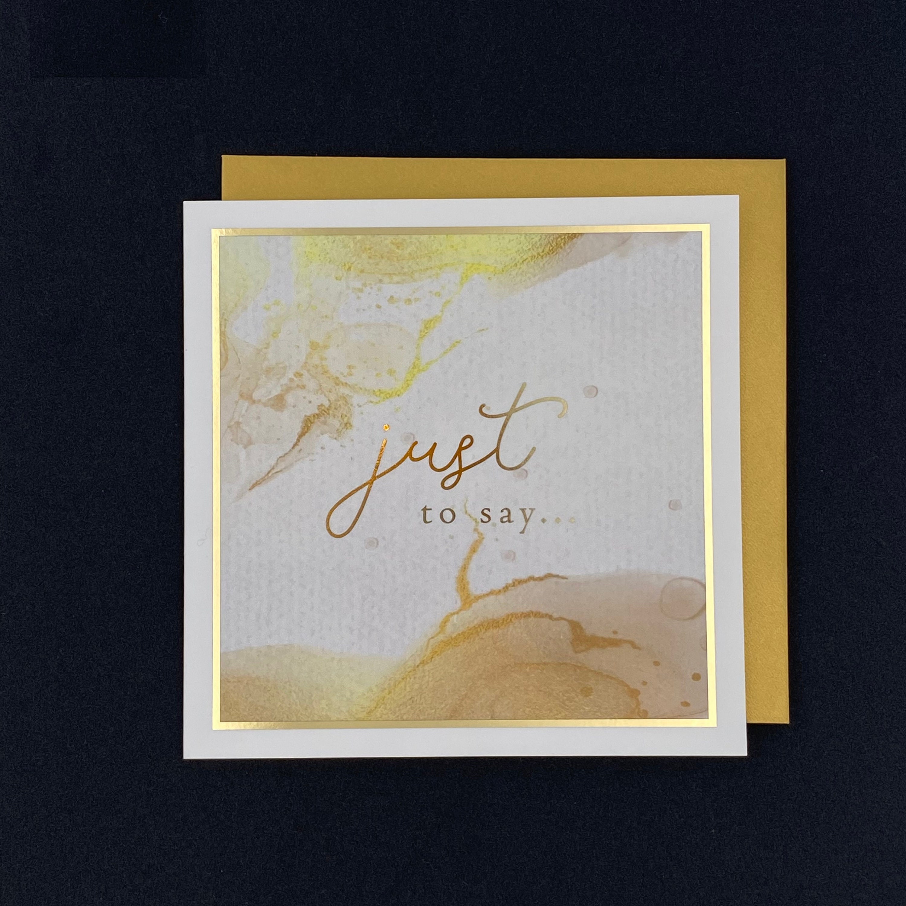 Just to Say... Greeting Card  Etsy
