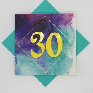Carte du 30e anniversaire