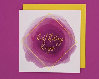 Birthday Hugs greeting card