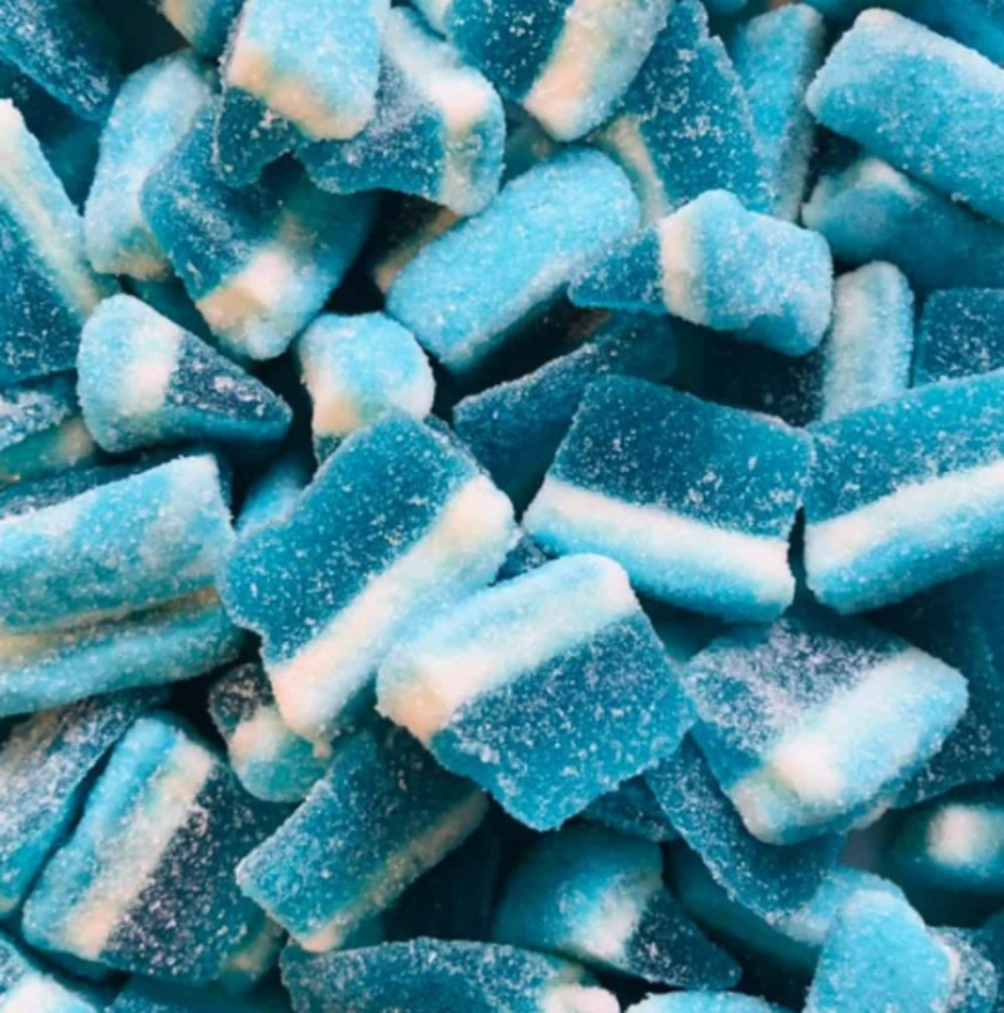 Blue Raspberry Hard Tack Candy, Rock Candy, Old-fashioned