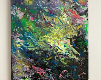 Abstract multi colour painting