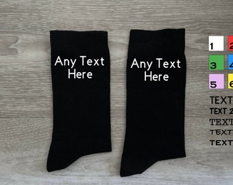 Personalised Any Text Novelty Gift Sock