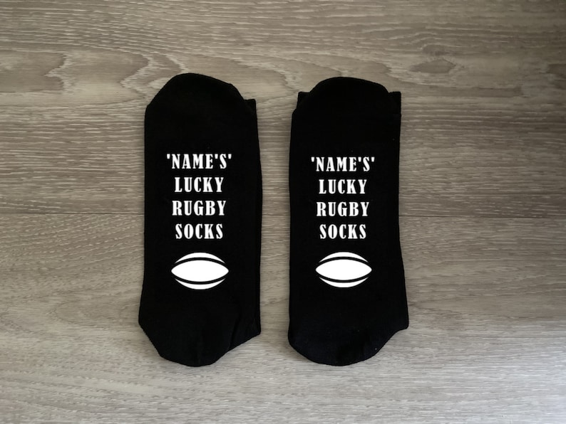 Personalised /'Name/' Lucky Rugby Socks